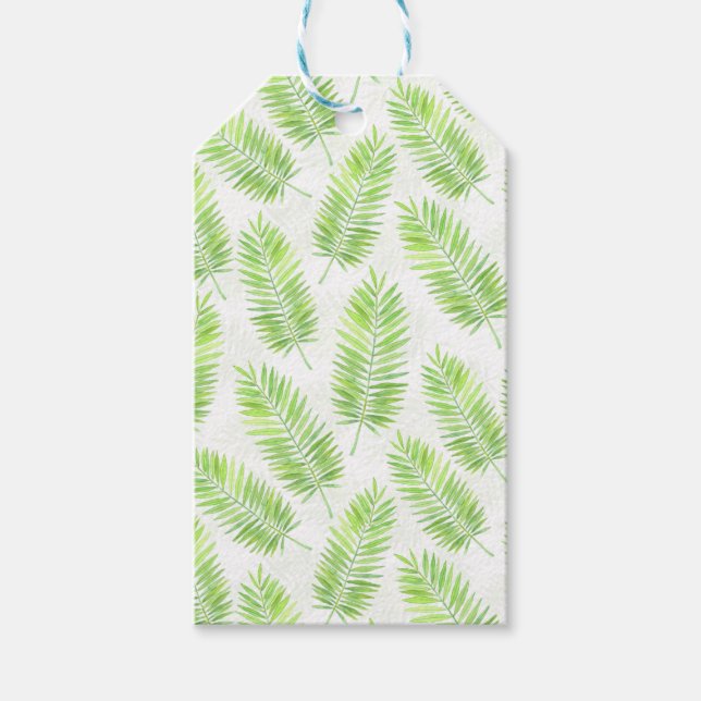 Palm-Blätter Geschenkanhänger (Vorderseite)