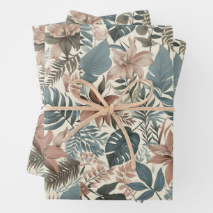 Palm-Blätter Geschenkpapier Set
