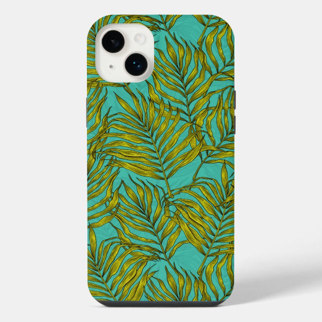 Palm-Blätter iPhone 14 Plus Hülle (Rückseite)