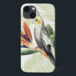 Palm Blätter mit Black Bird iPhone 13 Hülle<br><div class="desc">Palm Blätter mit Black Bird Artist: Grace Popp | Image-ID: 157016GG</div>
