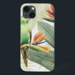Palm-Blätter mit grünem Vogel Case-Mate iPhone Hülle<br><div class="desc">Palm Leaves With Green Bird Artist: Grace Popp | 157018GG</div>