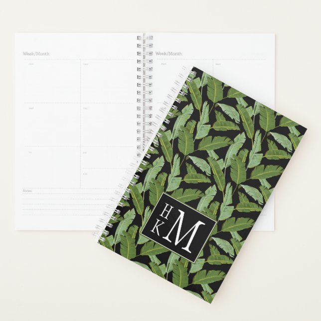 Palm-Blätter | Monogramm Planer (Anzeige)