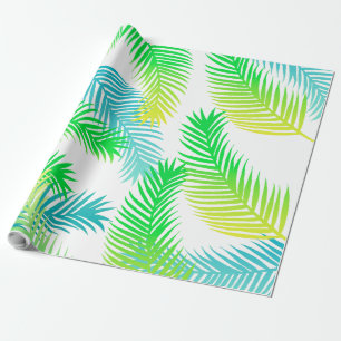 Palm Blätter Musterverpackungspapier - Tropisches  Geschenkpapier