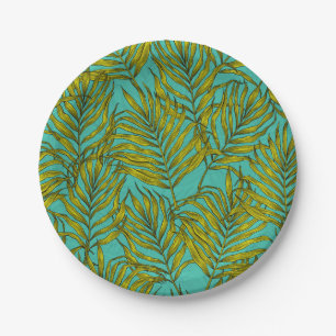 Palm-Blätter Pappteller
