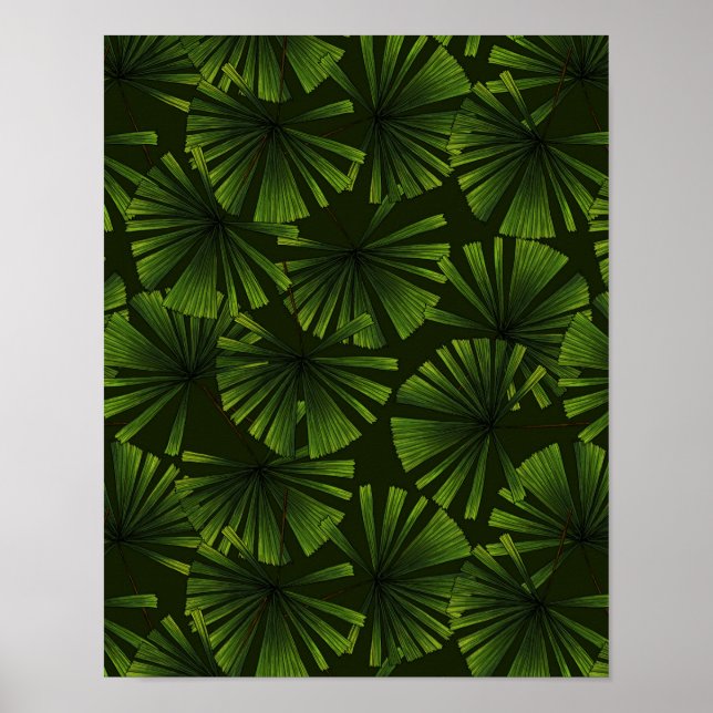 Palm-Blätter Poster (Vorne)