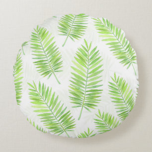 Palm-Blätter Rundes Kissen
