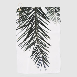 Palm Blätter Silhouette Golfhandtuch