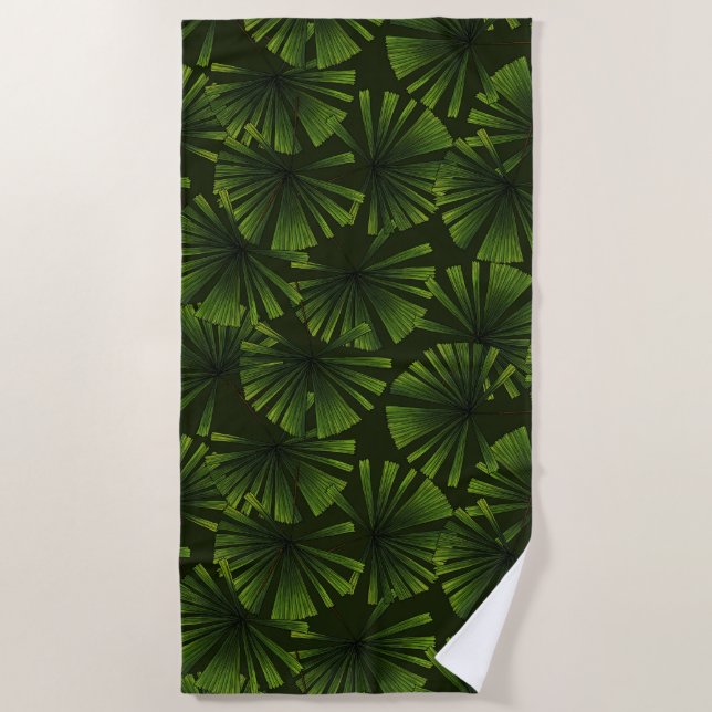 Palm-Blätter Strandtuch (Vorderseite)