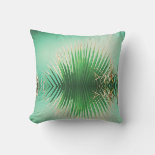 Palm Blätter Summer Beach Green Cushion Kissen