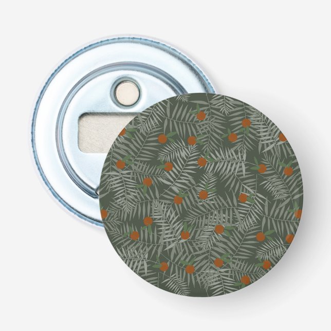 Palm-Blätter und Orangen Flaschenöffner (Vorderseite)