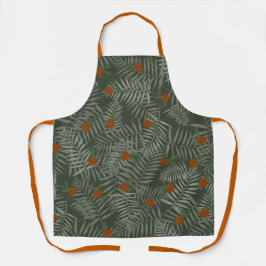 Palm-Blätter und Orangen Schürze