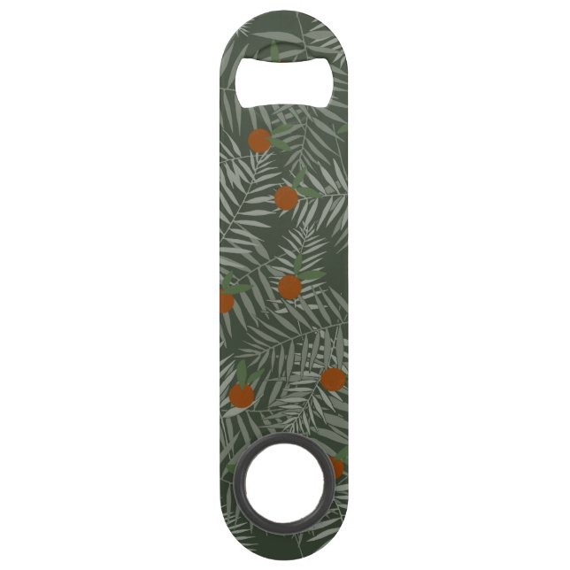 Palm-Blätter und Orangen Speed Flaschenöffner (Vorderseite)