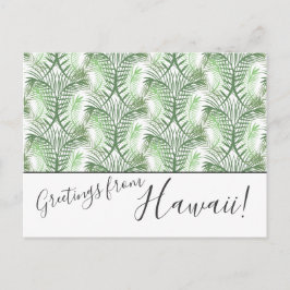 Palm-Blätter wir bewegten Hawaii-Postkarten Postkarte