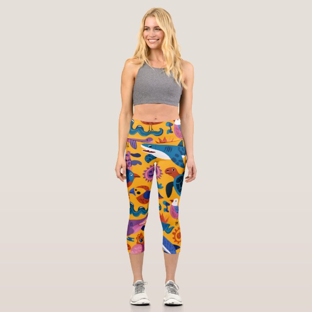 Palm Breeze High Waisted Capris Geschenk (Vorderseite)