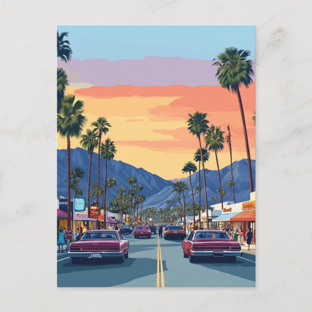 PALM CANYON LAUFWERK #1 POSTKARTE (Vorderseite)
