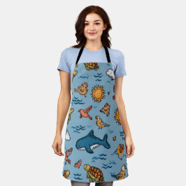 Palm Coast All-Over Druckschürze Geschenk Schürze
