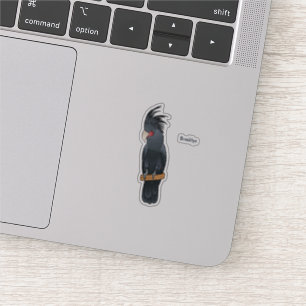 Palm Cockatoo Vogel Cartoon Illustration Aufkleber