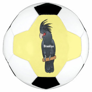 Palm Cockatoo Vogel Cartoon Illustration Fußball