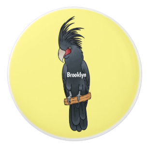Palm Cockatoo Vogel Cartoon Illustration Keramikknauf