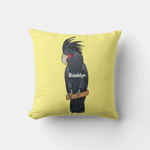Palm Cockatoo Vogel Cartoon Illustration Kissen