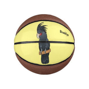 Palm Cockatoo Vogel Cartoon Illustration Mini Basketball