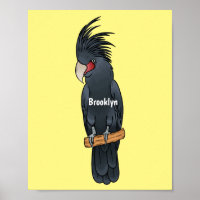 Palm Cockatoo Vogel Cartoon Illustration