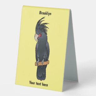 Palm Cockatoo Vogel Cartoon Illustration Tischaufsteller