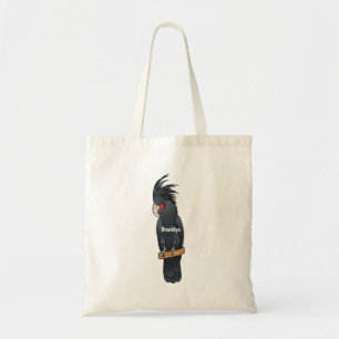 Palm Cockatoo Vogel Cartoon Illustration Tragetasche