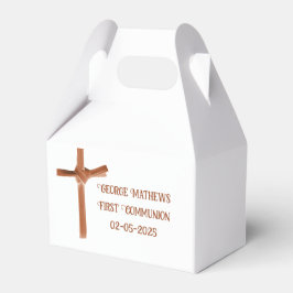 Palm Cross Personalisiert Favoriten, Taufe, Kommun Geschenkschachtel