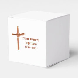 Palm Cross Personalisierte Favoriten für Taufe Geschenkschachtel