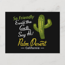 Palm Desert Cactus Funny Retro Postkarte