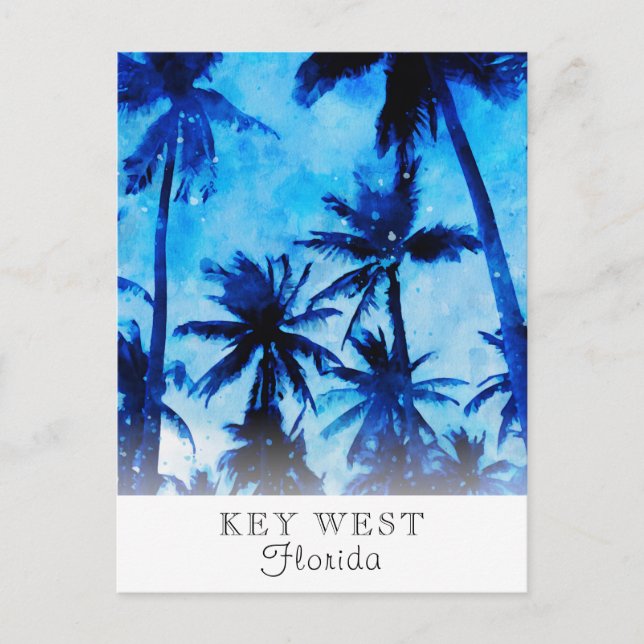 *~* Palm Exotic AP25 Personalize Travel Abstrakt P Postkarte (Vorderseite)