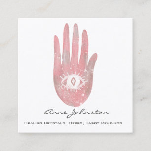 Palm & Eye Square Business Card Quadratische Visitenkarte
