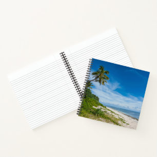 Palm Fringed Kolovai Beach Notizbuch