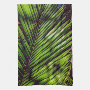 Palm Frond, aiguilles en pin et ombres Serviettes