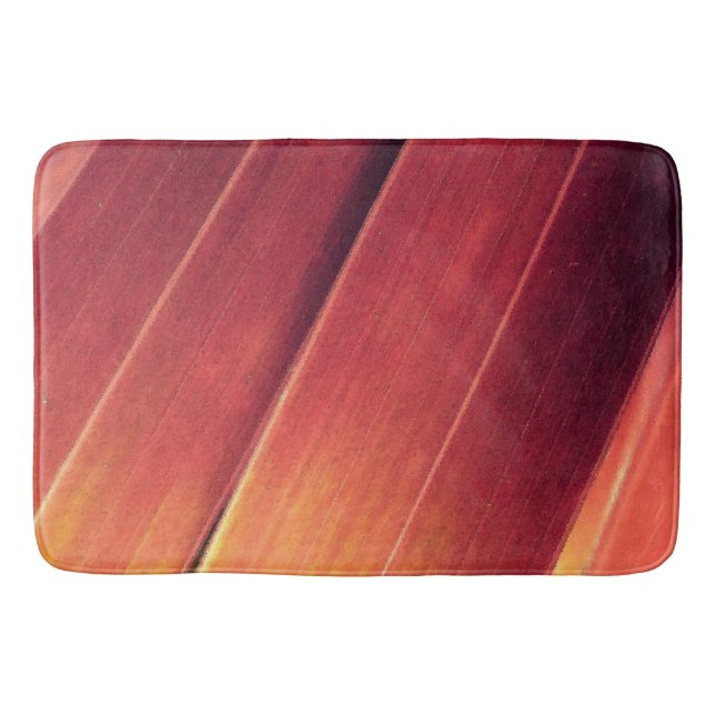 Palm Fronds in Rost und Gold Badematte (Vorderseite)