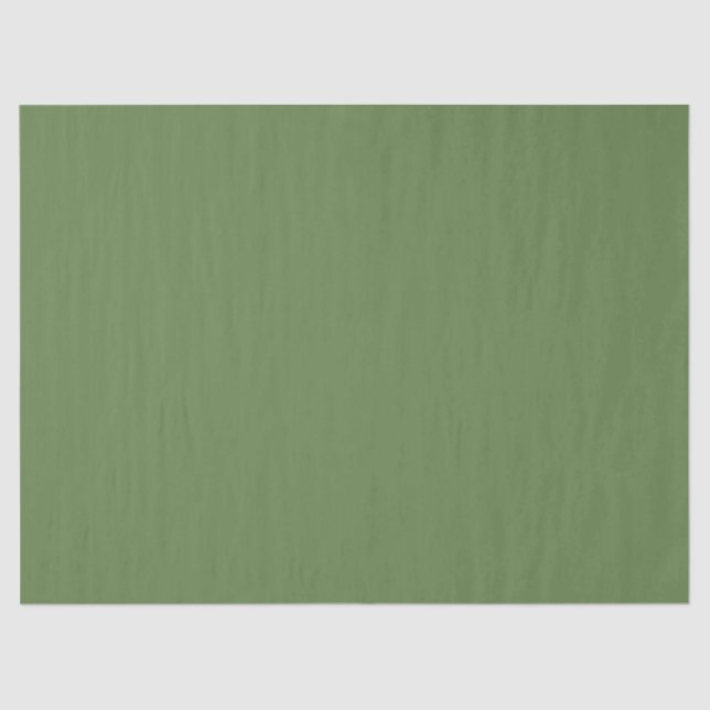 Palm Green Solid Color Seidenpapier (Vorderseite)