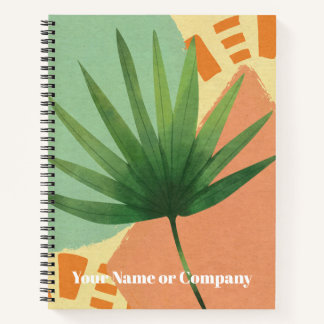 Palm Leaf Abstrakte Formen Notizbuch