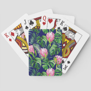 Palm Leaf Blume Muster Spielkarten