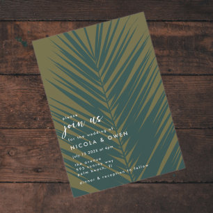 Palm Leaf Einladung zur Hochzeit bei uns