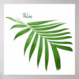 Palm Leaf Frontend Botanisches Design Poster