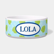 Palm Leaf Keramik Pet Bowl