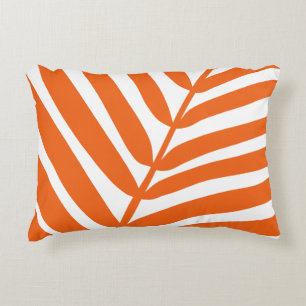 Palm Leaf Orange Dekokissen