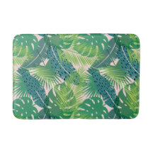 Palm Leaf Pattern Badematten