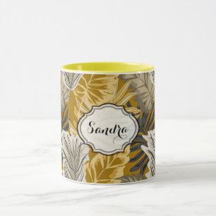 Palm leaves, Tropical, Botanical, Dschungel, Fores Tasse