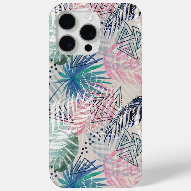 Palm leaves, tropical, Botanical, leaves, jungle, Case-Mate iPhone Hülle (Rückseite)