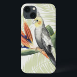 Palm Leaves With Black Bird Case-Mate iPhone Hülle<br><div class="desc">Palm Leaves With Black Bird  Artist: Grace Popp | Image ID: 157016GG</div>