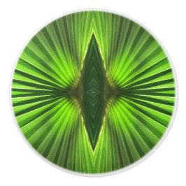 Palm Life | Green Palm Frond Keramikknauf