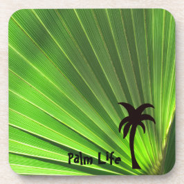 Palm Life | Green Palm Frontend mit Palm Tree Getränkeuntersetzer