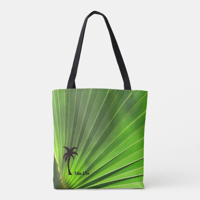 Palm Life | Green Palm Frontend Palm Tree motif Tasche (Rückseite)